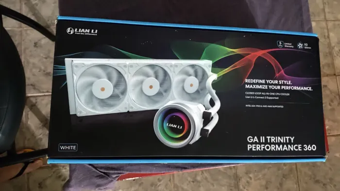 Water Cooler Lian GA Trinity performance 360mm Branco