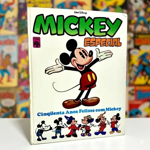 Livro Mickey 50 anos 1978 Editora Abril