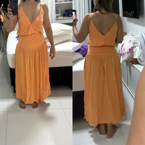 Vestido laranja Foorli