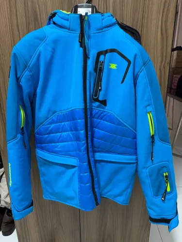 Jaqueta motociclista TEXX MIAMI, usada, azul, XL