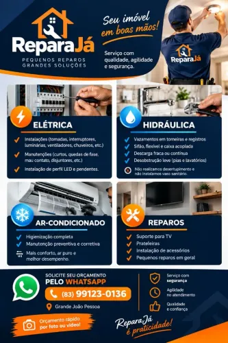 ? Precisando de um profissional de confiança? A ReparaJá resolve!