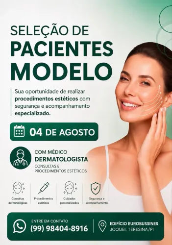 SELEÇÃO DE PACIENTES MODELO - DERMATOLOGISTA | TERESINA/PI