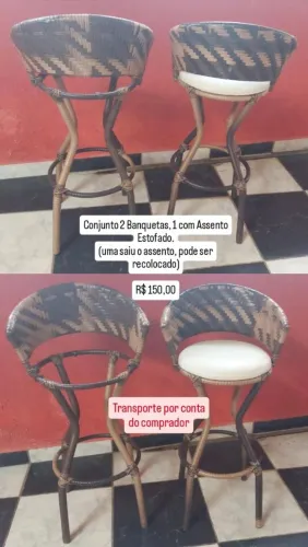 CONJUNTO 2 BANQUETAS
