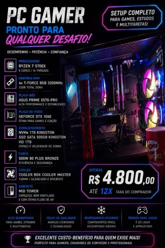 PC Gamer Imperdível !!
