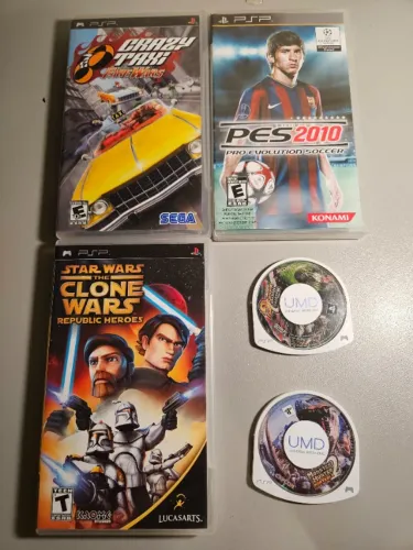 Lote II | Jogos de PSP | 5 Jogos Originais Testados