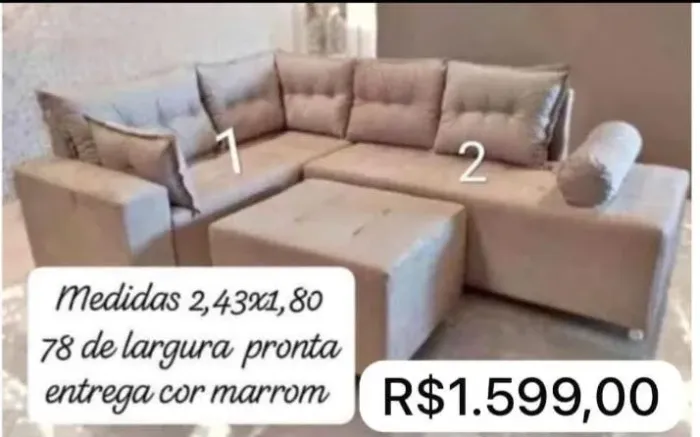 Promoção sofá aurora  de vários preços e de diferentes tamanhos 