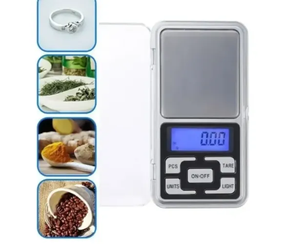 Balanca De Bolso Ouro Digital Alta Precisao 0,5g Ate 500g