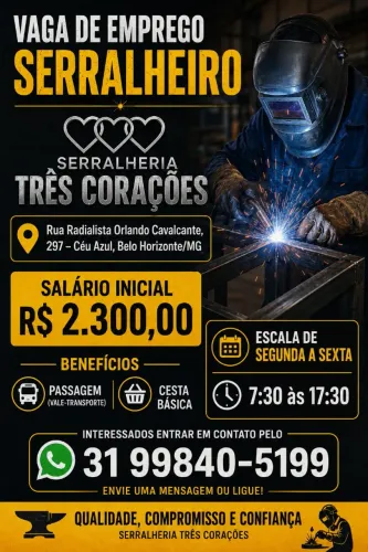 ? VAGA PARA SERRALHEIRO