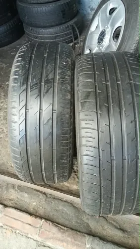 Pneus 215-50-17 meia vida bom pra vender logo 250 os dois