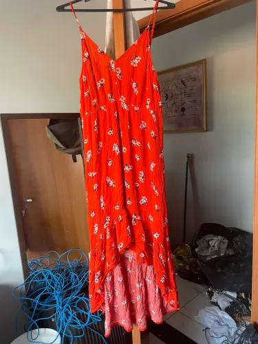 vestido vermelho feminino M