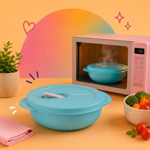 Tigela para Microondas Cristal Wave 390ml Tupperware