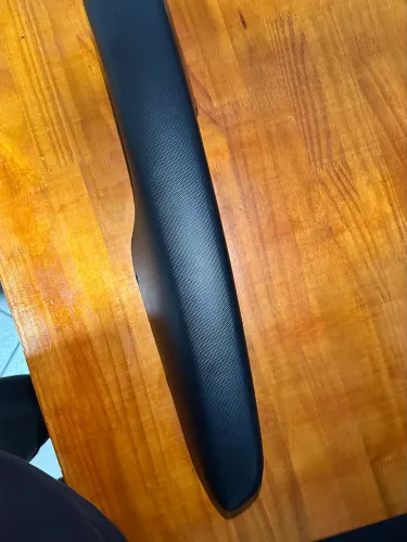 Moldura puxador porta dianteira esquerda honda fit 2004-2008