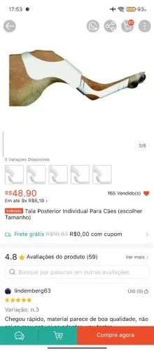 Tala posterior tamanho M