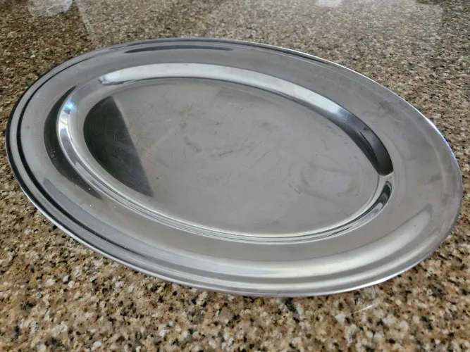 Bandeja Oval de Inox