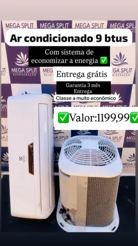 Ar condicionado de 9 btus / garantia/ entrega 