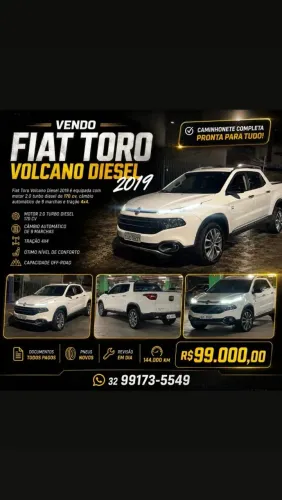 Fiat Toro Volcano 2.0 16V 4X4 TB Diesel Aut. 2019