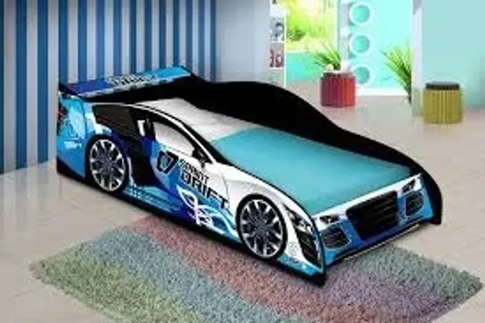 Cama Infantil Carro Drift Azul J.A Moveis - Entrega Rápida! 