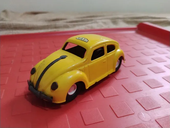Miniatura Fusca anos 60 de lata brinquedos estrela made in Brazil 