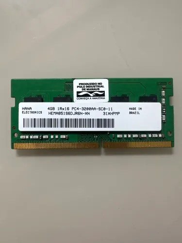 4GB de memória ram para notebook 