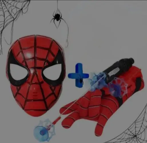 LANCA TEIA DO HOMEM ARANHA +MASCARA DO HOMEM ARANHA DE PLASTICO