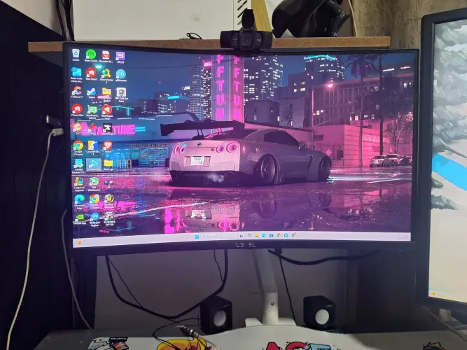 Monitor gamer curvo 27 pol 240hz