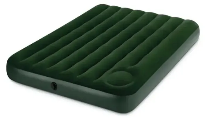 Colchão inflável Intex casal (aprox.140x 200cm). Pouco uso. C/Bomba de Ar. Superf.Aveludad