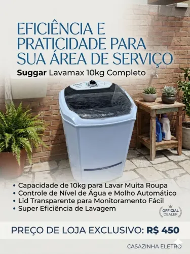 Tanquinho Suggar 10kg NOVO!