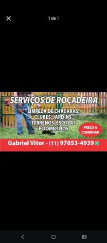Serviços de roçadeira