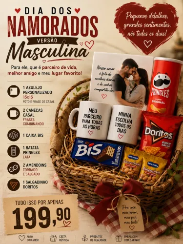 Cesta dia dos namorados