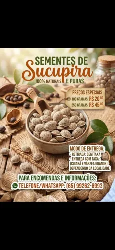 Vende-se sementes de sucupira