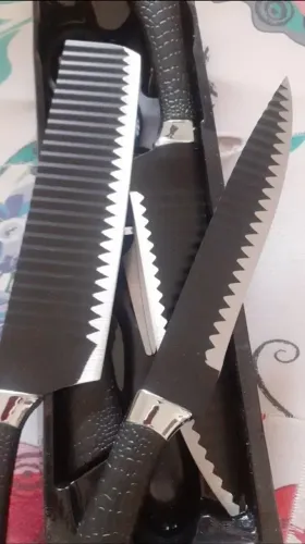 Kit 6 Facas Completo - Novas e Prontas para Uso