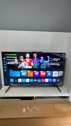 Smart TV 50" Ultra HD 4K Samsung 50CU7700 com processador Crystal 4K