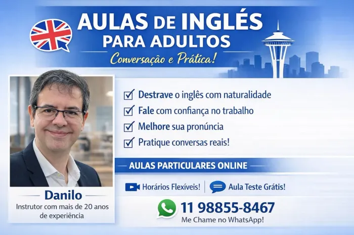 Aulas de Inglês para Adultos - Conversação Natural, Prática e Descomplicada