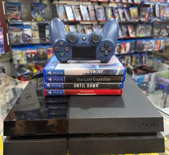 Ps4 FAT 1TB com 1 controle original e 1 jogo