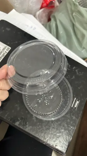 Potinhos plásticos para venda de tortinhas