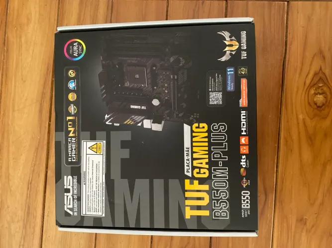 Placa-Mãe ASUS TUF GAMING B550M-PLUS, Chipset B550, AMD AM4, mATX, DDR4, PCIe 4.0