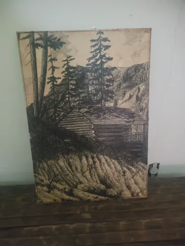 Quadro antigo pena