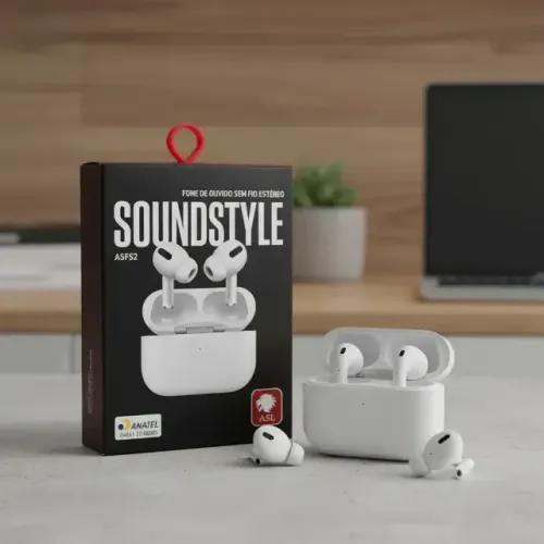 Fone de Ouvido Bluetooth ASL SoundStyle NOVO