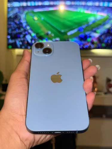 IPHONE 14 PLUS MUITO NOVO COM CAIXA E NOTA FISCAL