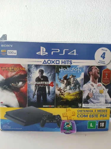 Playstation 4 slim semi novo 
