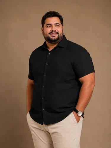 Camisa linho plus size masculina Extra G e G1  