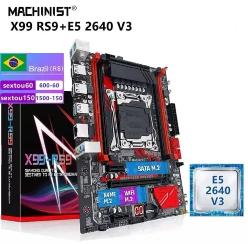 KIT XEON - PLACA MÃE X99 RS9 + PROCESSADOR E5 2640 V3