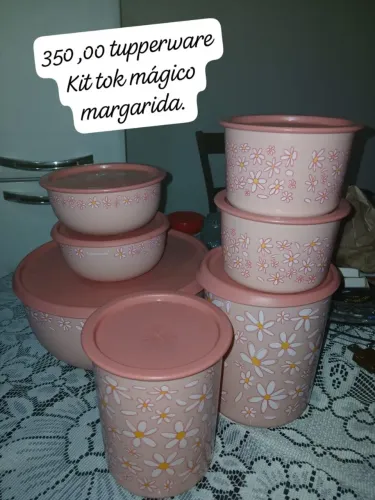 Tupperware kit margaridas