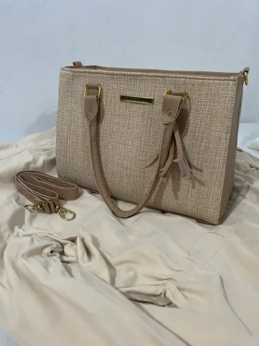 BOLSA DANIELA COMPARINI BEGE NOVA