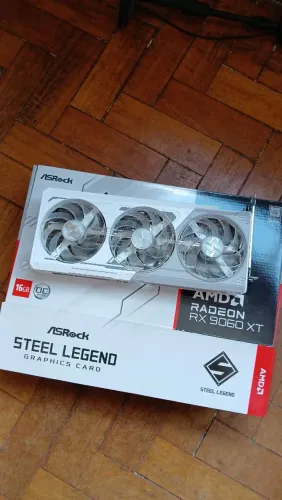 Placa de vídeo Rx9060 xt 16gb Steel Legend Asrock