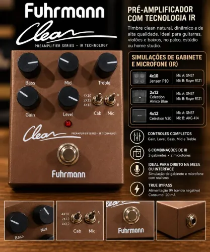 Pedal Fuhrmann Clean Pré Amp