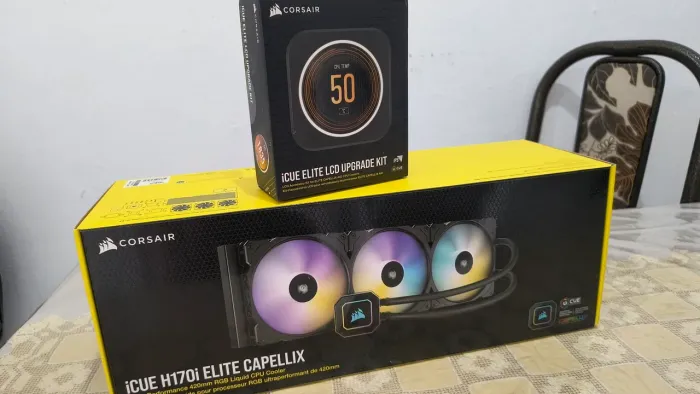 Pra vender logo (R$ 1500 ) Water cooler Corsair icue H170i Elite Capellix + tela LCD upg