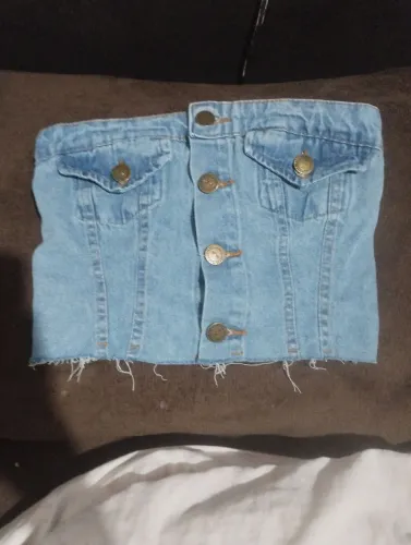 Cropped jeans femenino novo