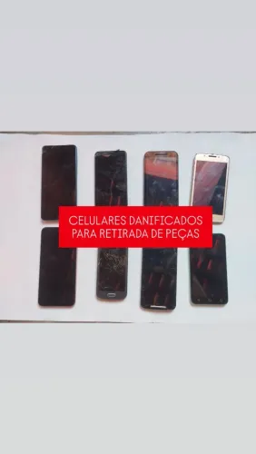 CELULARES DANIFICADOS<br>PARA RETIRADA DE PEÇAS
