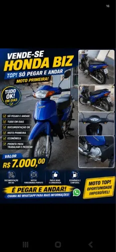 Biz 100 partida elétrica